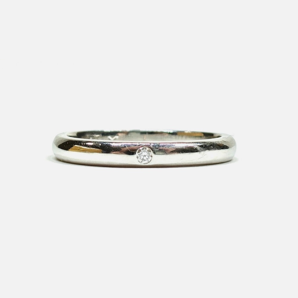 Tiffany and Co. Ring Band Diamond Platinum